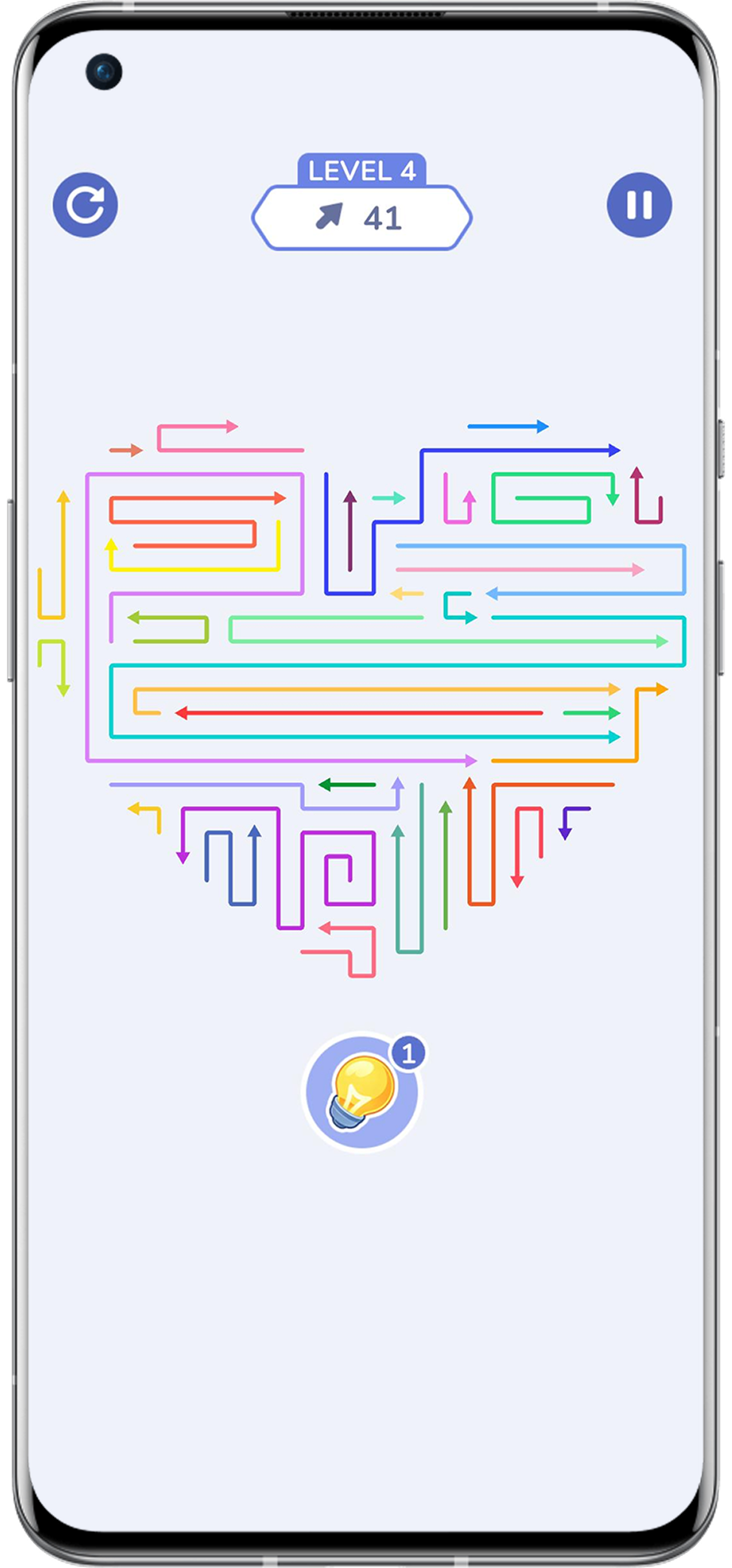 Arrow Out Grid Puzzle Gameplay Mockup